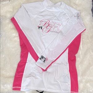 Body Glove Kids' Pink and White Rashguard (EUC)